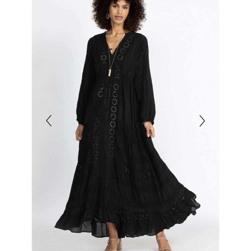 Johnny-was Women's Black Dress